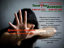 Домашнее насилие: крик о помощи за закрытой дверью