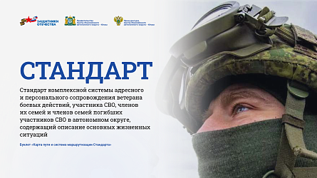 Стандарт комплексной системы адресного и персонального сопровождения ветерана боевых действий, участника СВО, членов их семей и членов погибших участников СВО в автономном округе