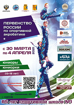 Анонс спортивных мероприятий. Спортивная акробатика