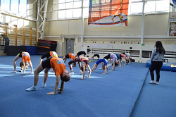 Открытое тренировочное занятие по спортивной акробатике