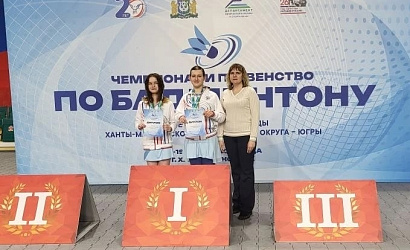 Медали окружных соревнований по бадминтону 