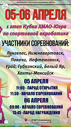 1 этап Кубка ХМАО-Югры по спортивной акробатике проходил в Лангепасе